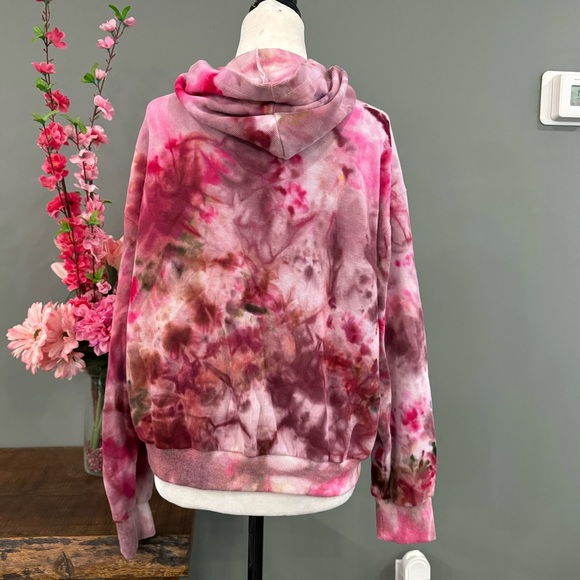 Dazy 100% Cotton Zip Up Tie Dye Hoodie - Picture 3 of 11